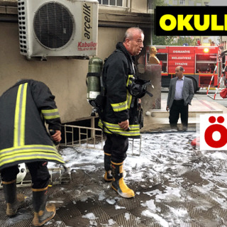 Osmaniye'de okulun kazan dairesinde yangın çıktı, 40 öğrenci binadan tahliye edildi