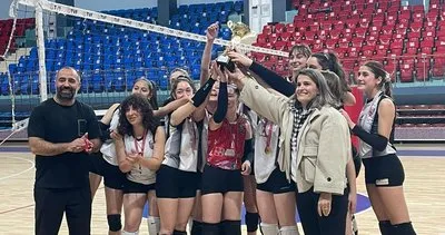 Düzce voleybol takımı şampiyon oldu