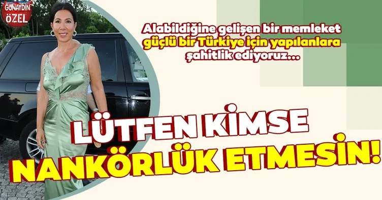 Cemiyet hayatının ünlü ismi Selma Türkeş: Lütfen kimse nankörlük etmesin
