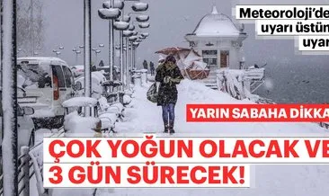 Meteoroloji’den son dakika kritik hava durumu uyarılar! İstanbul’da kar başladı!