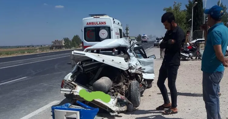 Akçakale yolunda kaza, 3 yaralı