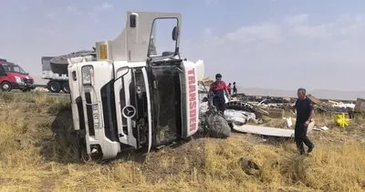 Nusaybin’de TIR Devrildi: 1 Yaralı #mardin