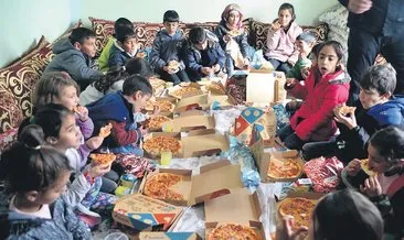 Köy çocukları ilk kez pizza yedi #mus Köy çocukları ilk kez pizza yedi #mus