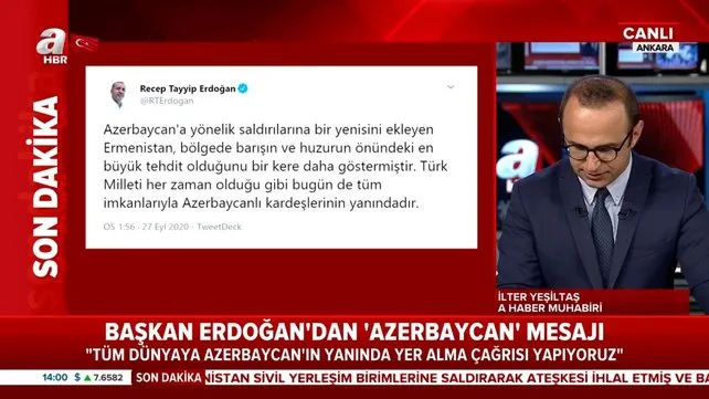 Son dakika | Cumhurbaşkanı Erdoğan'dan flaş Azerbaycan açıklaması | Video