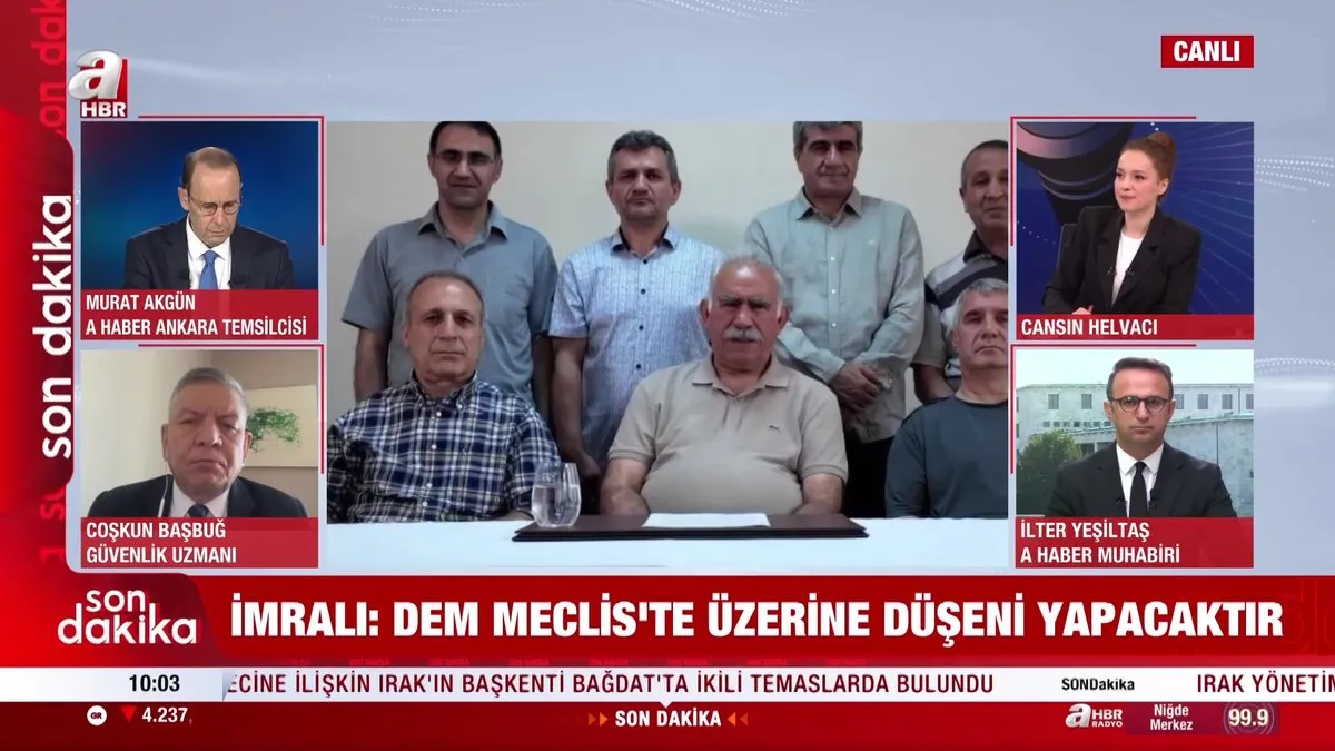 Son Dakika: Teröristbaşı Abdullah Öcalan'dan 'silahları bırakın' çağrısı! İmralı'dan 7 dakikalık görüntülü mesaj | Video