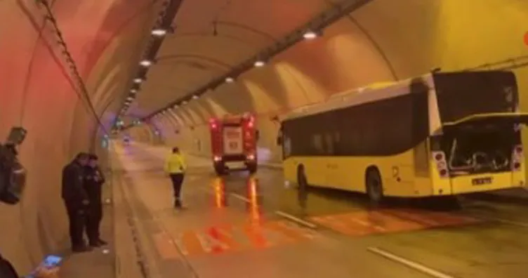 İstanbul’da İETT otobüsü alev alev yandı: Trafik felç!