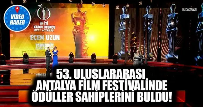 53. Uluslararası Antalya Film Festivali Kapanış Töreni Gerçekleşti