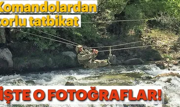 Komandoların zorlu tatbikatı