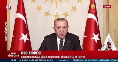 Cumhurbaşkanı Erdoğan’dan G20 Zirvesi’nde önemli açıklamalar | Video