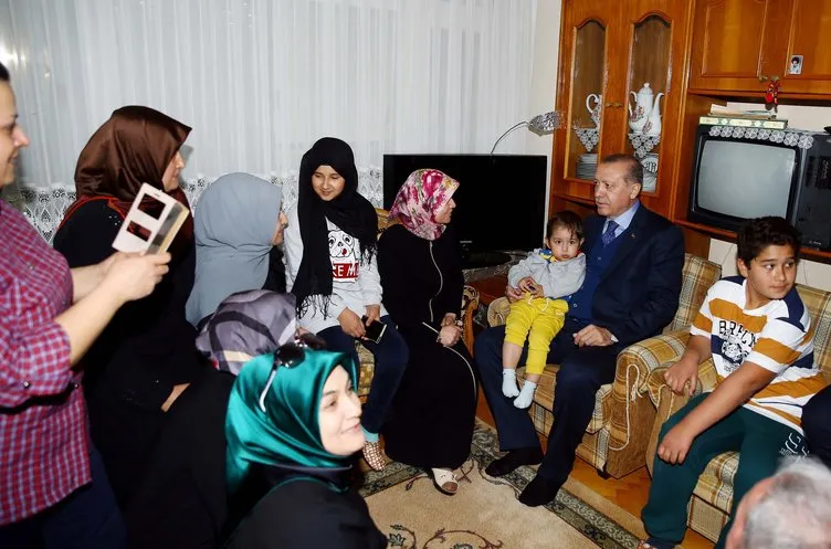 Cumhurbaşkanı Erdoğan’dan sürpriz ev ziyareti