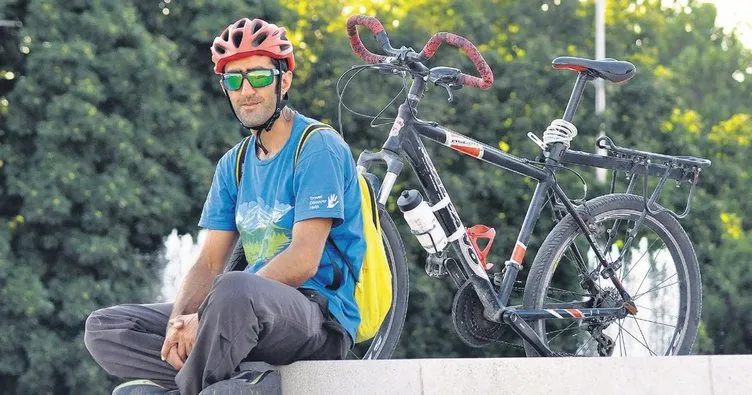 Bisikletle İstanbul’dan Bişkek’e gitti