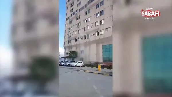 Son dakika: İzmir’de deprem anı! İzmir depreminde yıkılan binalar böyle görüntülendi | Video