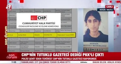 Mersin’de polisi şehit eden terörist Dilşah Ercan CHP’nin tutuklu gazeteci raporunda! | Video