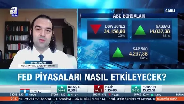 Enver Erkan: Fed’in görüşleri piyasada ağırlık kazandı
