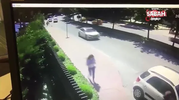 İstanbul’da yayanın dehşeti yaşadığı feci kaza kamerada | Video