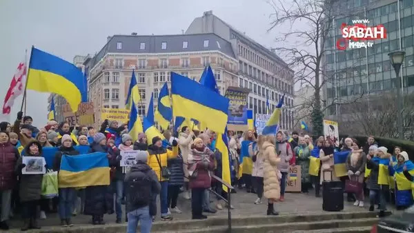 Ukraynalılardan Brüksel'de 