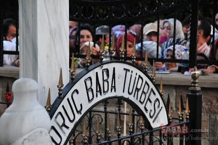 Oruç Baba´da ekmek-sirke ile ilk iftar heyecanı