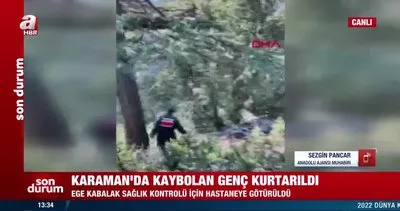 Jandarma Karaman’da kaybolan Ege Kabalak kurtardı