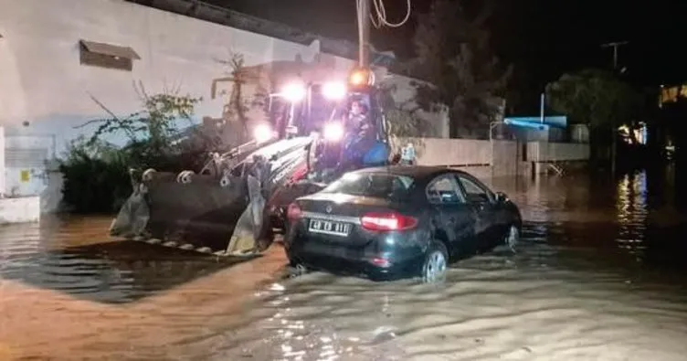 Bodrum’u sel aldı