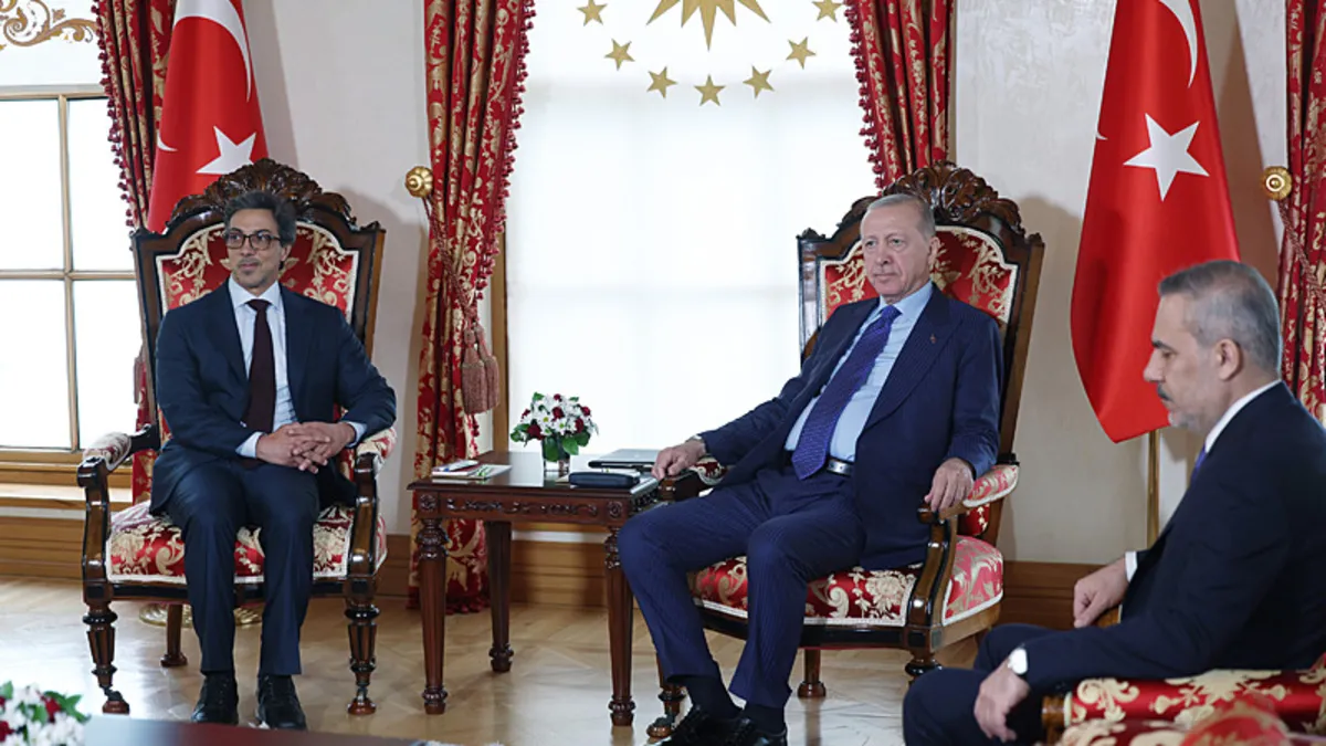 Başkan Erdoğan, BAE Devlet Başkanı Yardımcısı’nı kabul etti Başkan Erdoğan, BAE Devlet Başkanı Yardımcısı’nı kabul etti