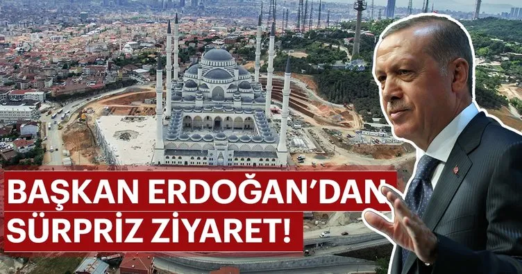 Başkan Erdoğan Çamlıca Camii'nde incelemede bulundu