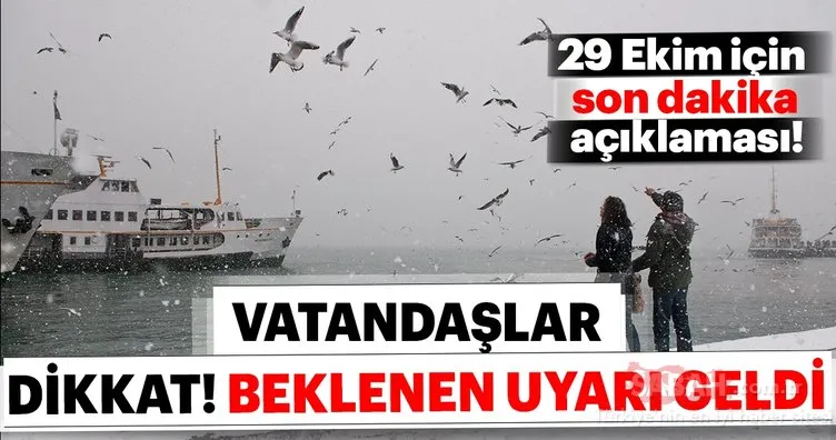 Meteorolojiden İstanbullulara son dakika müjdesi! İstanbul’a ne zaman kar yağacak? Hava durumu
