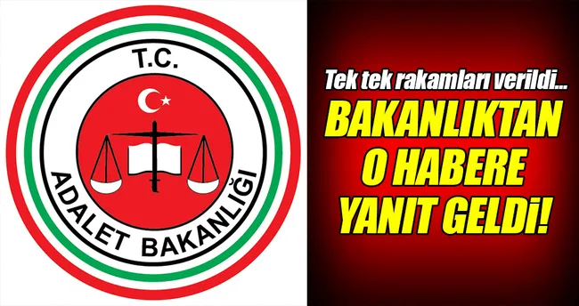 Adalet Bakanlığı’ndan o habere yalanlama!