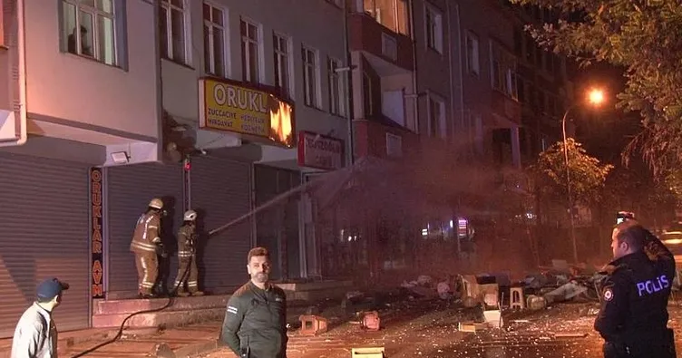 Terk edilen eş evi ateşe verdi