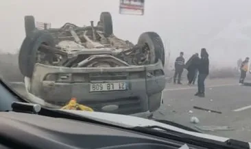 Takla atan minibüste baba öldü, oğlu yaralandı #batman