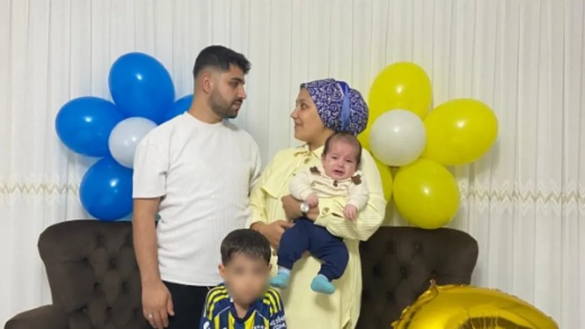 Denizli'deki otobüs kazasında hayatını kaybeden baba ve oğulun cenaze töreni