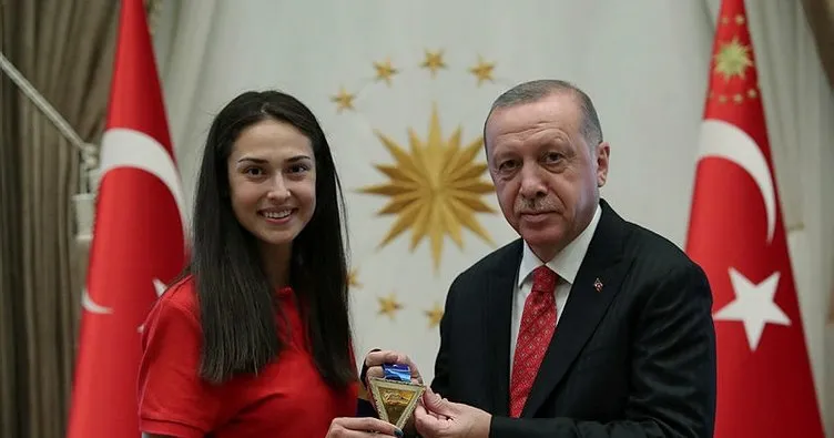 Başkan Recep Tayyip Erdoğan İrem Yaman’ı kabul etti