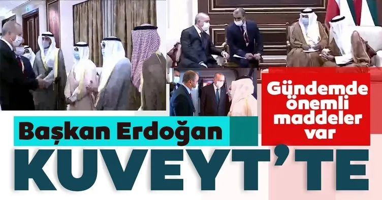 Son dakika: Başkan Erdoğan Kuveyt'te! Emir El Cabir'e taziye ziyaretinde bulundu