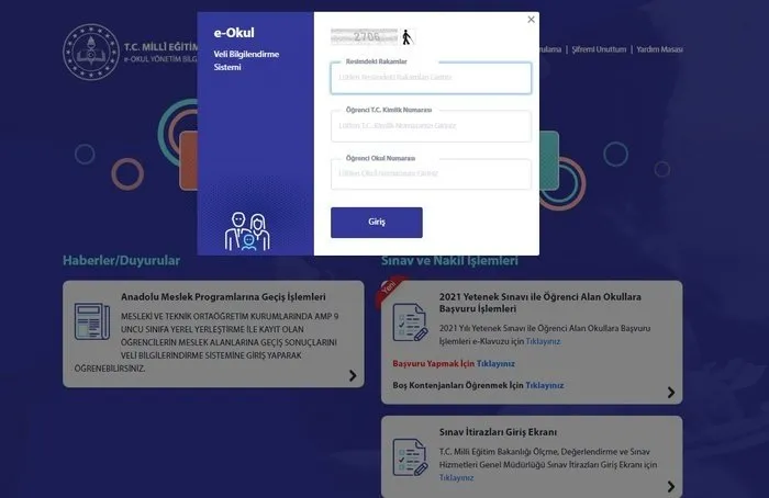 e okul karne notlari goruntuleme sayfasi erisime acildi e okul vbs giris ekrani ile dijital karne goruntuleme nasil yapilir e okul karne notlari sorgulama sayfasi 2021 egitim haberleri
