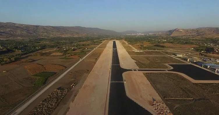 Tokat’ta, yeni havaalanının yüzde 65’lik kısmı tamamlandı