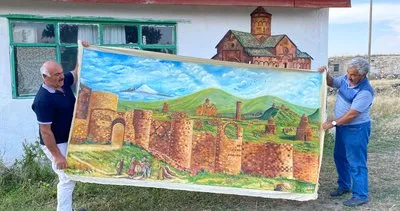 Doğuştan yetenekli Ani Köylü ressamın hayran bırakan resimleri #kars