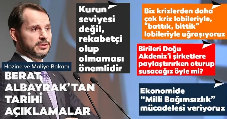 Son dakika: Hazine ve Maliye Bakanı Berat Albayrak’tan gündeme ilişkin önemli açıklamalar