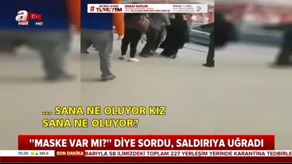 Ankara'da tesettürlü kadına ırkçı corona virüsü saldırısı kamerada 