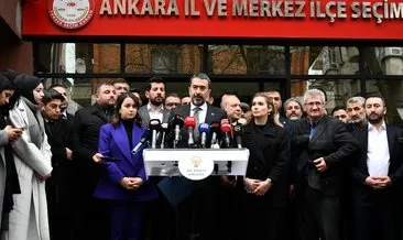 Cumhur İttifakı Ankara listesini İl Seçim Kurulu’na teslim etti