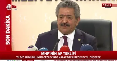 İşte MHP’nin af teklifi!