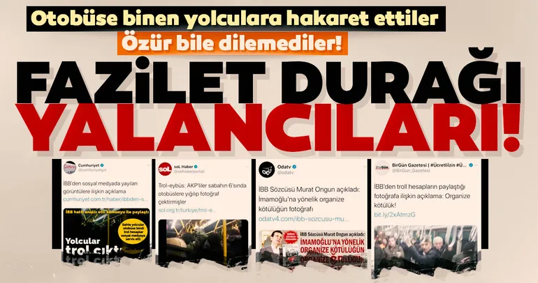 Fazilet durağı yalancıları! Otobüse binen yolculara hakaret ettiler, özür bile dilemediler!