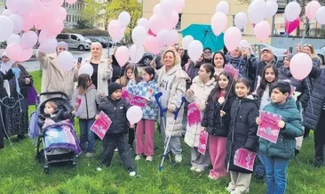 Balonlar Zeynep için uçuruldu