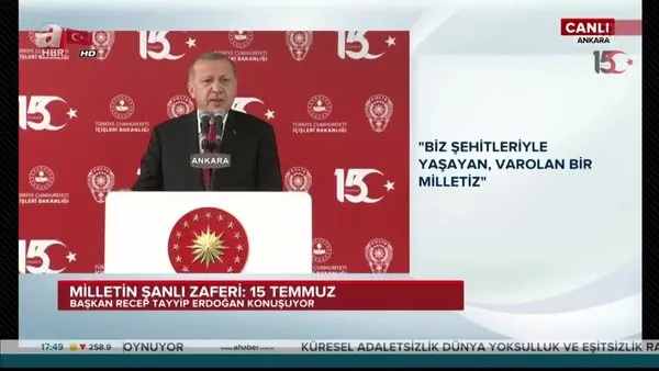 Cumhurbaşkanı Erdoğan'dan Ankara Emniyet Müdürlüğü Yeni Binası Açılış Töreni'nde önemli açıklamalar
