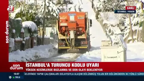 Son Dakika: Beyaza bürünen İstanbul'da son durum ne? Meteoroloji Genel Müdürlüğü'nden turuncu kodlu uyarı geldi!