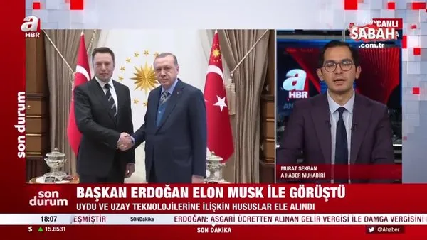 Son dakika: Başkan Erdoğan Elon Musk ile görüştü | Video