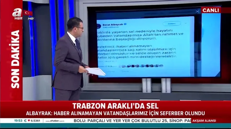 Bakan Albayrak'tan başsağlığı mesajı