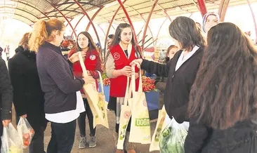 Kendileri dikip kendileri dağıttı