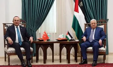 Bakan Çavuşoğlu, Filistin Devlet Başkanı Abbas ile Filistin meselesini görüştü