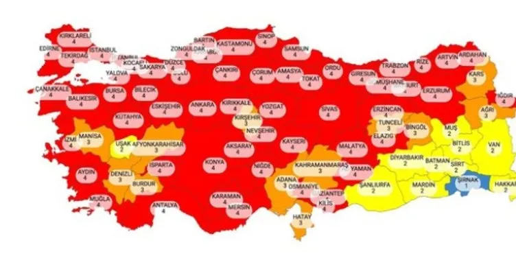 Orta riskli iller hangileri? 13 Nisan 2021 Türkiye’de koronavirüs risk haritasına göre orta riskli iller listesi son durum belli oluyor!
