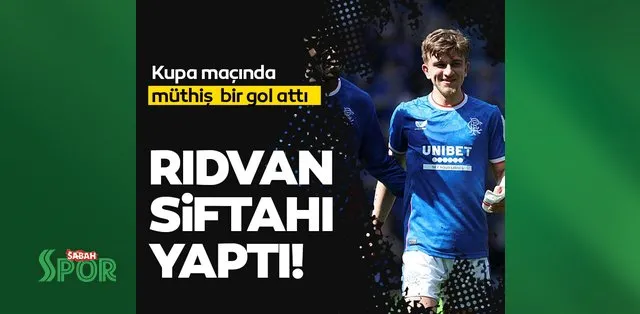 Rıdvan Yılmaz, Rangers'ta ilk golünü attı Rıdvan Yılmaz, Rangers'ta ilk golünü attı