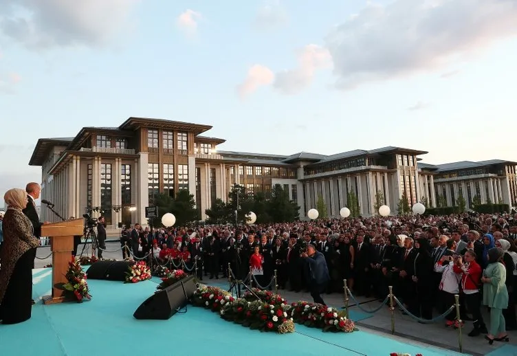 Cumhurbaşkanlığı Külliyesi'nde 30 Ağustos Zafer Bayramı resepsiyonu